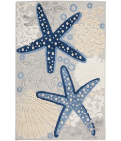 Nourison Aloha - Alh24 Blue Grey Area Rug 2 ft. 8 X 4 ft. Rectangle