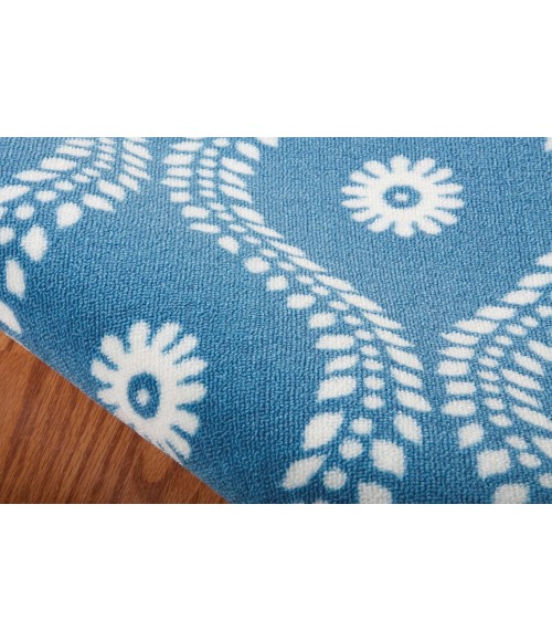 Nourison Home & Garden Area Rug RS085 Navy 10' x 13'