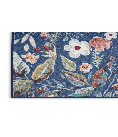 Nourison Nourison Washables Navy Multicolor NWB01 4 ft. X 6 ft. Rectangle Rug