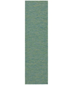 Nourison Washable Solutions 2ft. 2in. x 8ft. Blue/Green Modern Rug