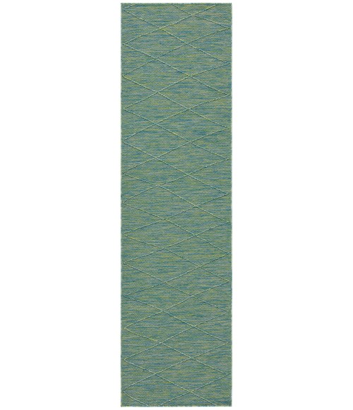 Nourison Washable Solutions Blue/Green WSL01 8 ft. Rect. Rug