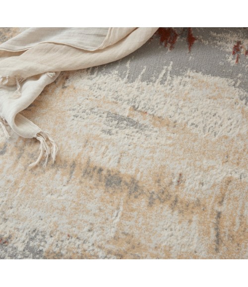 Calvin Klein Enchanting Area Rug ECH02 Grey/Rust
