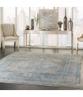 Nourison STARRY NIGHTS Area Rug Nourison Starry Nights Area Rug STN06-Cream Blue