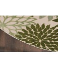 Nourison Aloha Ivory Green ALH05 7 ft. 10 in. Round Rug