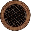 Nourison Ashton House - As03 Black Area Rug 5 ft. 6 X Round
