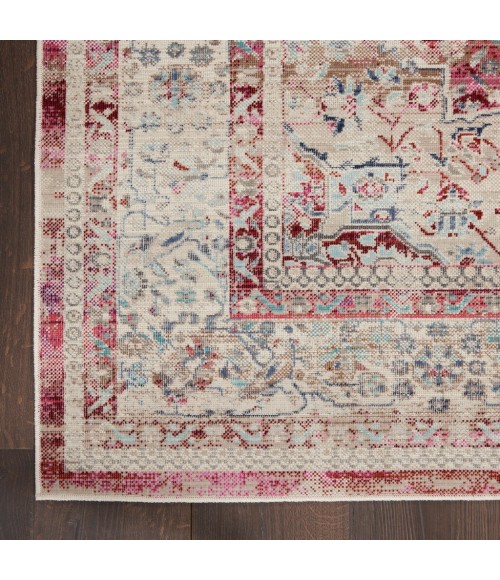 Nourison VINTAGE KASHAN Area Rug Nourison Vintage Kashan Area Rug VKA07-Red/Ivory