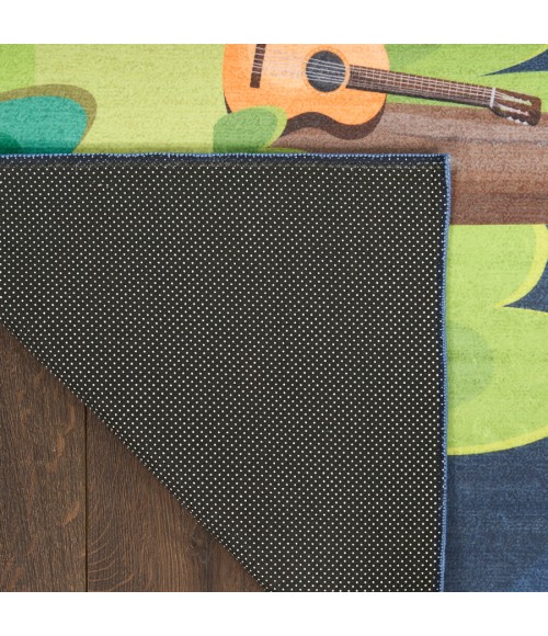 Nourison Home Imagination Navy Multicolor Rug IMA13 5 ft. X 7 ft. Rectangle - Rugs Town Nourison Home Imagination Navy Multicolor IMA13 5 ft. X 7 ft. Rectangle Rug