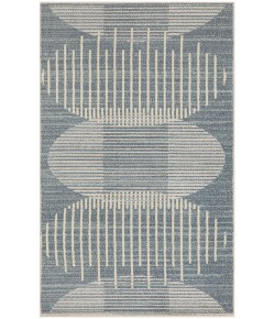 Nourison Astra Machine Washable Blue ASW03 2 ft. X 6 ft. Rectangle Rug