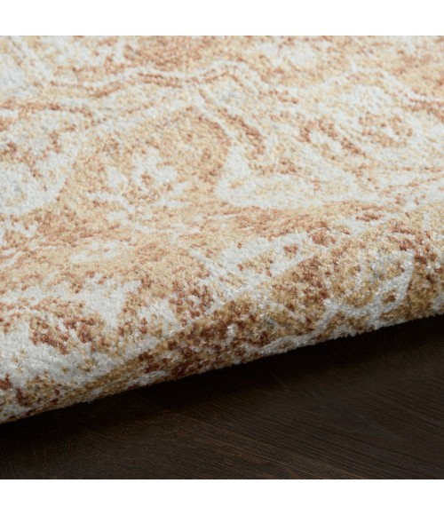 Nourison Astra Machine Washable Rust ASW12 5 ft. 3 in. X 7 ft. Rect. Rug