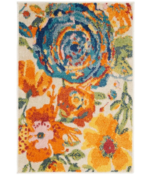 Nourison ALLUR Area Rug Nourison Allur Area Rug ALR07-Ivory Multicolor