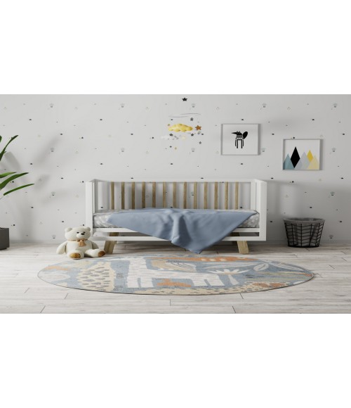 Nourison Astra Machine Washable Multicolor ASW01 4 ft. Round Rug