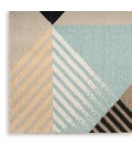 Nourison Home Washable Decor Blue Multicolor WSD10 9 ft. X 12 ft. Rectangle Rug
