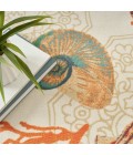 Waverly Wav01/Sun & Shade Area Rug SND92 Ivory/Multi 5'3" x 7'5"