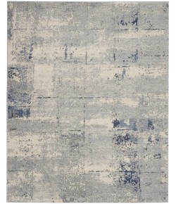 Nourison Grand Expressions - Ki55 Ivory Blue Area Rug 7 ft. 10 in. X 9 ft. 10 in. Rectangle