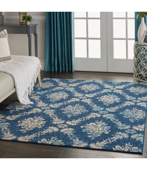 Nourison Tranquil Area Rug TRA09-Navy/Light Blue