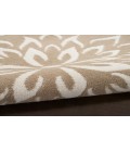 Nourison Jubilant Taupe JUB06 8 ft. Round Rug