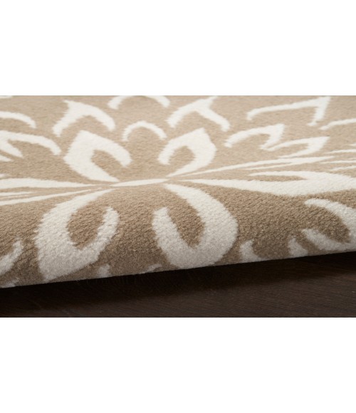 Nourison Jubilant Taupe JUB06 8 ft. Round Rug