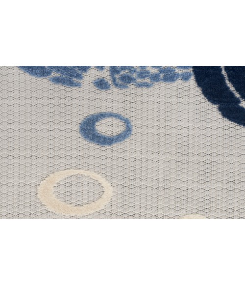 Nourison Aloha Navy Blue ALH27 7’10” Round Rug
