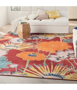 Nourison Allur - Alr06 Red Multicolor Area Rug 7 ft. 10 X 9 ft. 10 Rectangle