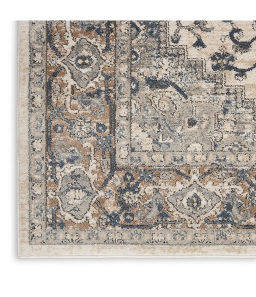 Nourison Quarry Ivory Grey QUA05 3 ft. X 5 ft. Rect. Rug