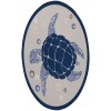 Nourison Aloha Navy Blue ALH27 7’10” Round Rug