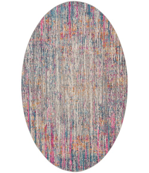 Nourison Passion Ivory Multicolor PSN36 10 ft. Round Rug