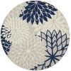Nourison Aloha - Alh05 Ivory Navy Area Rug 7 ft. 10 X Round