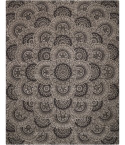 Nourison 2000 - 2335 Black Grey Area Rug 7 ft. 9 in. X 9 ft. 9 in. Rectangle