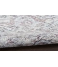 Nicole Curtis Machine Washable Series 1 Ivory Grey SR101 5 ft. 3 in. Round Rug