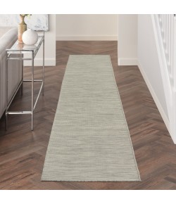 Nourison Positano - Pos01 Light Grey Area Rug 2 ft. 2 X 12 ft. Rectangle