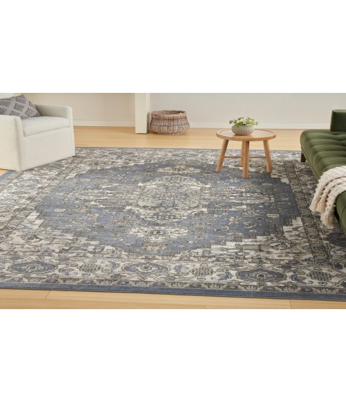 Nourison Concerto Blue CNC05 7 ft. 10 in. X 9 ft. 10 in. Rectangle Rug