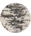 Nourison Maxell Round Area Rug MAE07-Ivory/Grey