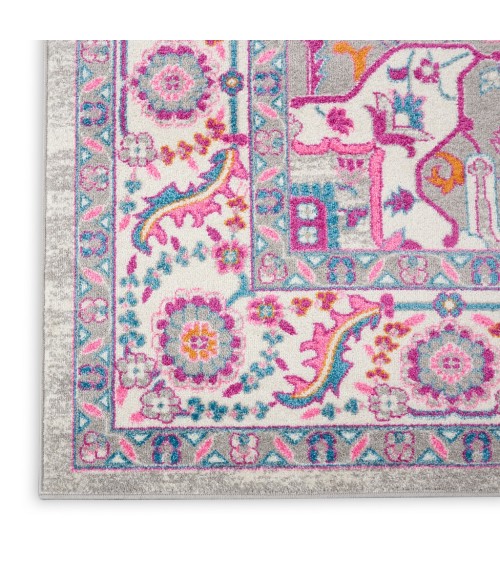 Nourison Passion Area Rug PSN20-Light Grey/Pink
