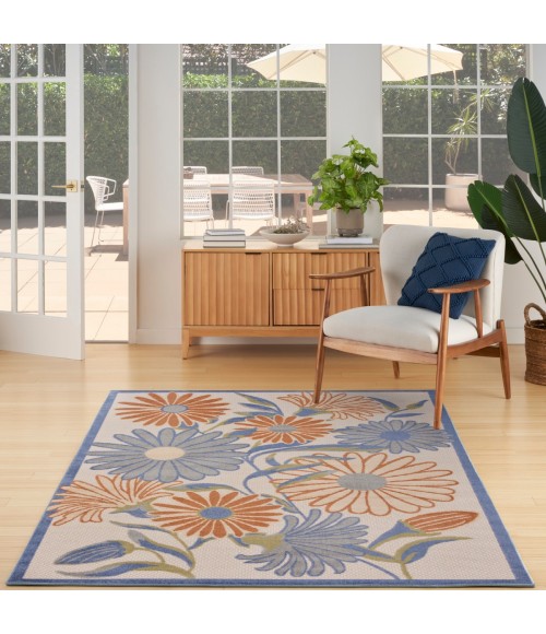 Nourison Aloha Beige Multicolor ALH33 6 ft. X 9 ft. Rect. Rug