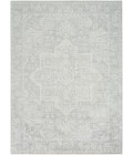 Nourison Astra Machine Washable Grey ASW12 6 ft. 7 in. X 9 ft. Rect. Rug