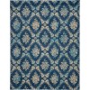 Nourison Tranquil(Traql) - Tra09 Navy Light Blue Area Rug 8 ft. X 10 ft. Rectangle