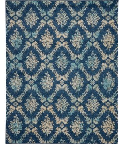 Nourison Tranquil(Traql) - Tra09 Navy Light Blue Area Rug 8 ft. X 10 ft. Rectangle