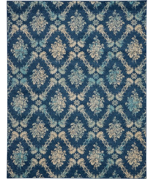 Nourison Tranquil Area Rug TRA09-Navy/Light Blue