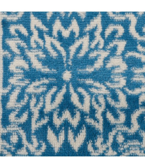 Nourison Jubilant Runner Area Rug JUB06-Ivory/Blue