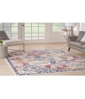 Nourison Grafix Blue Multicolor GRF31 5 ft. 3 in. X 7 ft. 3 in. Rectangle Rug