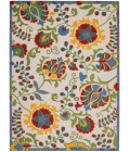 Aloha Area Rug Nourison Aloha Area Rug ALH17 Ivory/Multi 12' x 15'