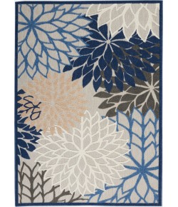 Nourison Aloha - Alh05 Blue Multicolor Area Rug 6 ft. X 9 ft. Rectangle