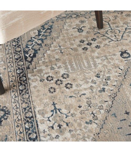 Kathy Ireland Malta Area Rug MAI18-Ivory/Grey