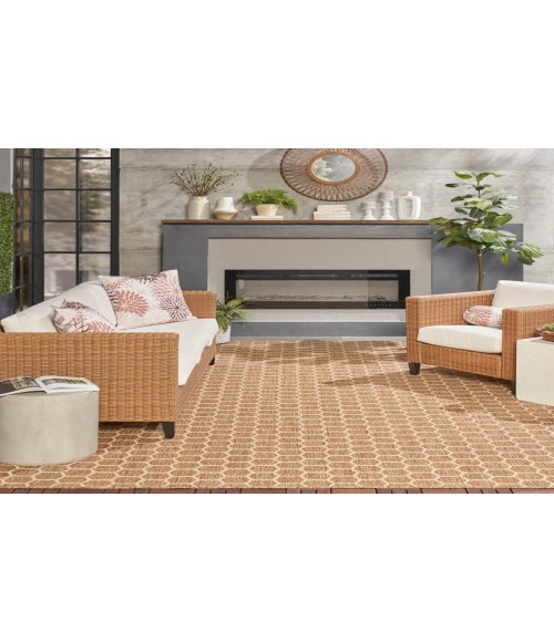 Nourison Reversible Indoor Outdoor Natural RVB01 8 ft. X 10 ft. Rectangle Rug