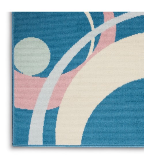 Nourison Grafix Area Rug GRF21-Blue Multi Colored