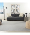 Nourison ESSENTIALS Area Rug Nourison Essentials Silver Grey Area Rug NRE01-Silver Grey