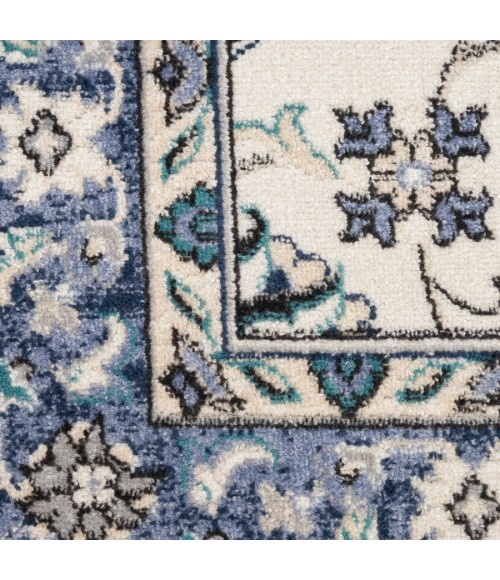 Nourison Home Nourison Essentials Ivory Blue Rug NRE05 10 ft. X 14 ft. Rectangle - Rugs Town Nourison Home Nourison Essentials Ivory Blue NRE05 10 ft. X 14 ft. Rectangle Rug