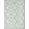 Nourison Jubilant - Jub06 Ivory Green Area Rug 5 ft. 3 X 7 ft. 3 Rectangle