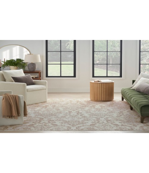 Nourison Jubilant Ivory Beige JUB09 5 ft. 3 in. X 7 ft. 3 in. Rectangle Rug