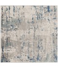 Nourison Quarry Ivory Grey Blue QUA01 5 ft. X Square Rug